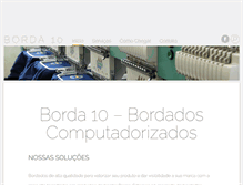 Tablet Screenshot of borda10.com.br
